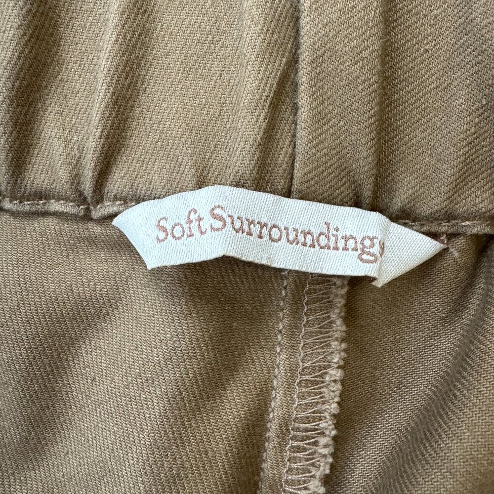 Soft Surroundings Ultimate Pull-On Slim Leg Jeans – Camel/Tan | Size XL (18)